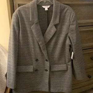 Women’s Plaid Double Breasted Blazer